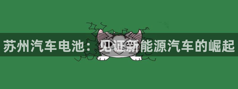 优发国际手机app下载地址：苏州汽车电池：见证新能源汽车的崛起