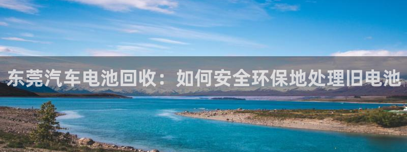 优发国际最新网站下载：东莞汽车电池回收：如何安全环保地处理旧电池
