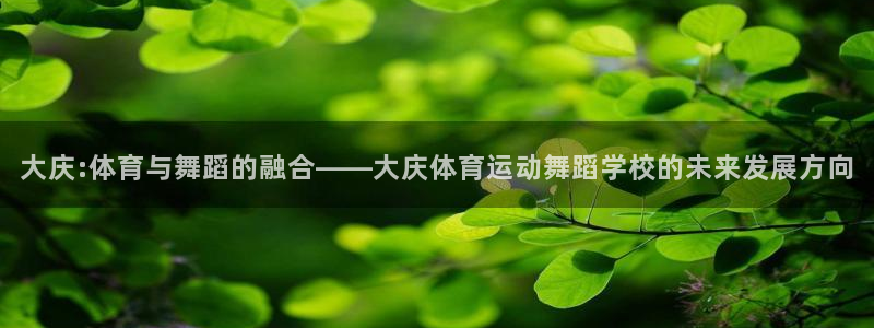 哈哈体育十年：大庆:体育与舞蹈的融合——大庆体育运动舞蹈学校的未来发展方向