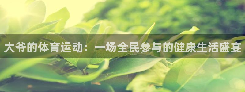 哈哈体育下载：大爷的体育运动：一场全民参与的健康生活盛宴